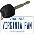 Virginia Fan Novelty Metal Key Chain KC-13080