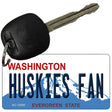 Huskies Fan Novelty Metal Key Chain KC-13096