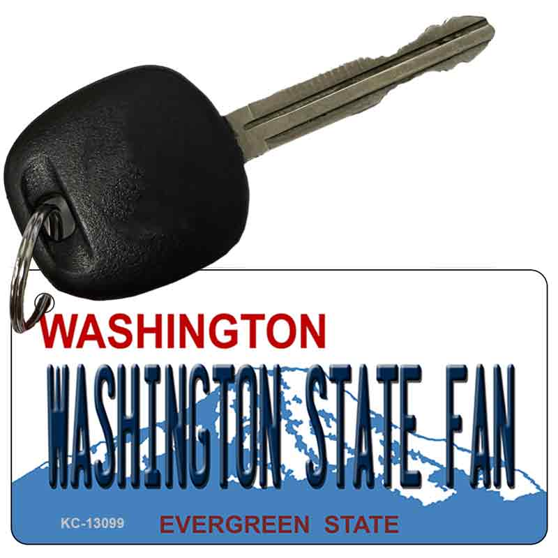 Washington State Fan Novelty Metal Key Chain KC-13099