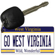 Go West Virginia Novelty Metal Key Chain KC-13110