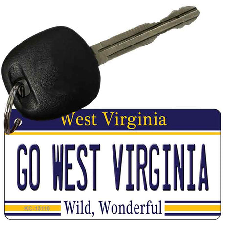 Go West Virginia Novelty Metal Key Chain KC-13110