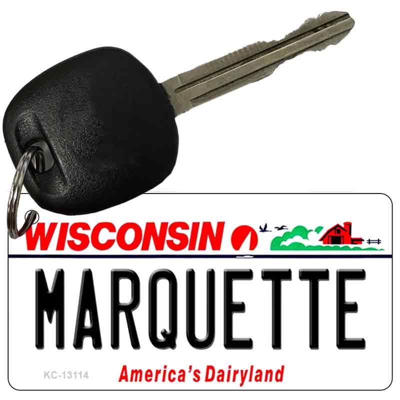 Marquette Novelty Metal Key Chain KC-13114