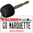 Go Marquette Novelty Metal Key Chain KC-13115