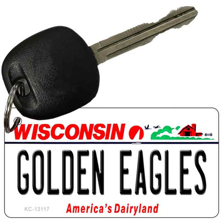 Golden Eagles Novelty Metal Key Chain KC-13117