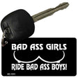 Bad Ass Girls Novelty Aluminum Key Chain KC-1311