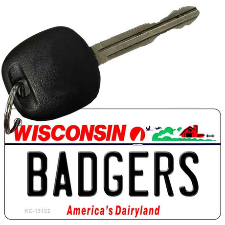 Badgers Novelty Metal Key Chain KC-13122