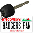 Badgers Fan Novelty Metal Key Chain KC-13124