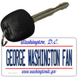 George Washington Fan Novelty Metal Key Chain KC-13131