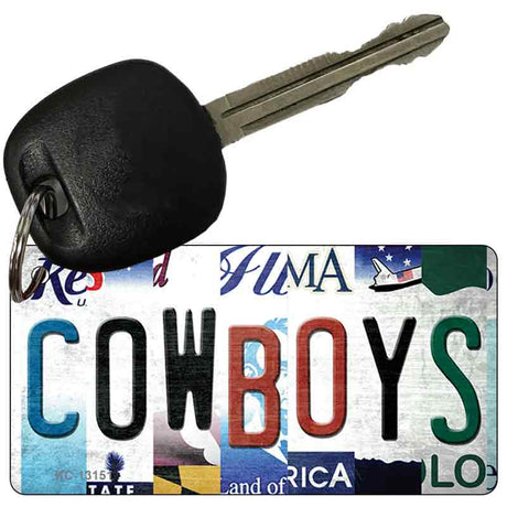 Cowboys Strip Art Novelty Metal Key Chain KC-13151