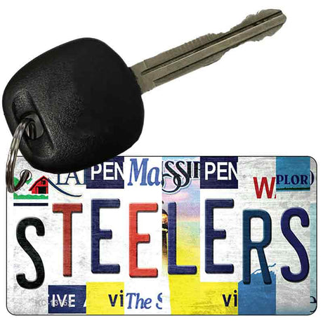 Steelers Strip Art Novelty Metal Key Chain KC-13152