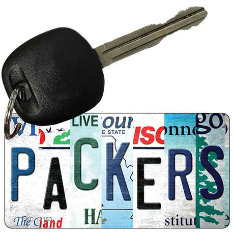 Packers Strip Art Novelty Metal Key Chain KC-13153