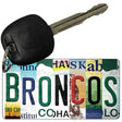 Broncos Strip Art Novelty Metal Key Chain KC-13155