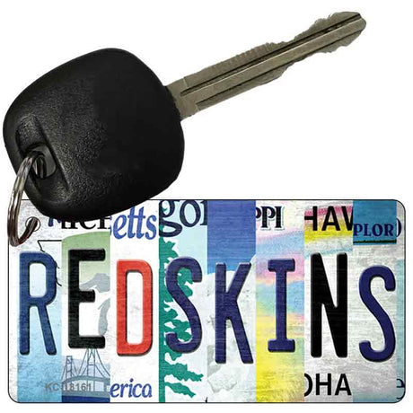 Redskins Strip Art Novelty Metal Key Chain KC-13161