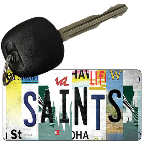 Saints Strip Art Novelty Metal Key Chain KC-13164