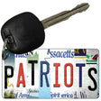 Patriots Strip Art Novelty Metal Key Chain KC-13166