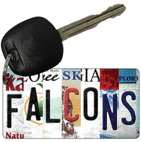 Falcons Strip Art Novelty Metal Key Chain KC-13168