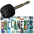 Buccaneers Strip Art Novelty Metal Key Chain KC-13169