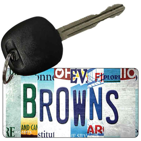 Browns Strip Art Novelty Metal Key Chain KC-13175