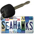 Seahawks Strip Art Novelty Metal Key Chain KC-13176