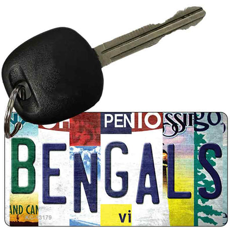 Bengals Strip Art Novelty Metal Key Chain KC-13179