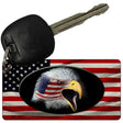 Eagle Head American Flag Novelty Aluminum Key Chain KC-1317