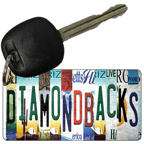 Diamondbacks Strip Art Novelty Metal Key Chain KC-13183