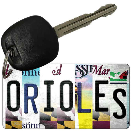 Orioles Strip Art Novelty Metal Key Chain KC-13185