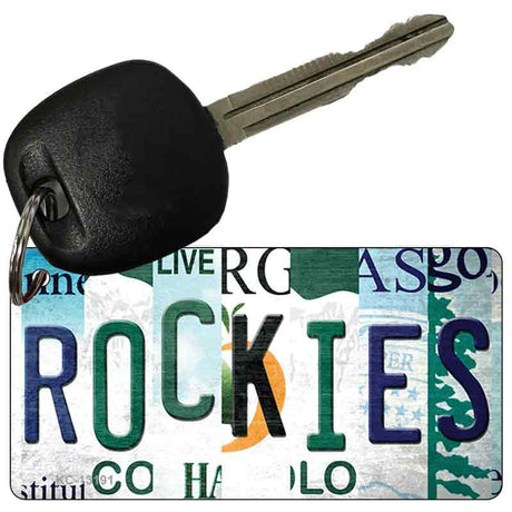 Rockies Strip Art Novelty Metal Key Chain KC-13191