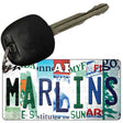 Marlins Strip Art Novelty Metal Key Chain KC-13193