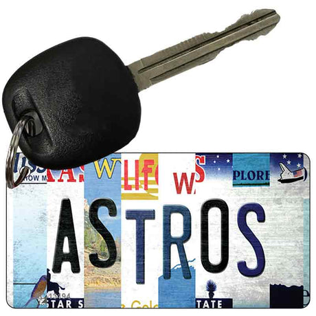 Astros Strip Art Novelty Metal Key Chain KC-13194