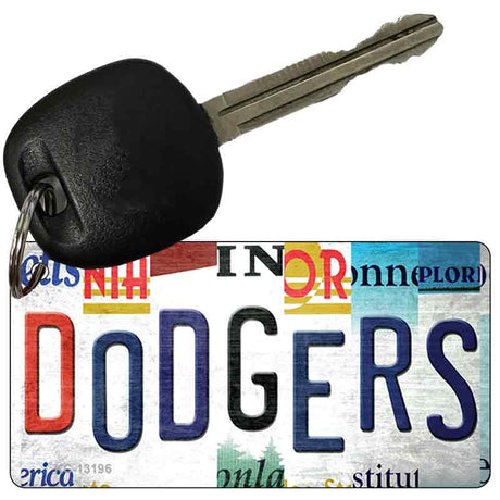 Dodgers Strip Art Novelty Metal Key Chain KC-13196