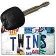 Twins Strip Art Novelty Metal Key Chain KC-13198