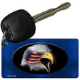 Eagle Head Blue Novelty Aluminum Key Chain KC-1319