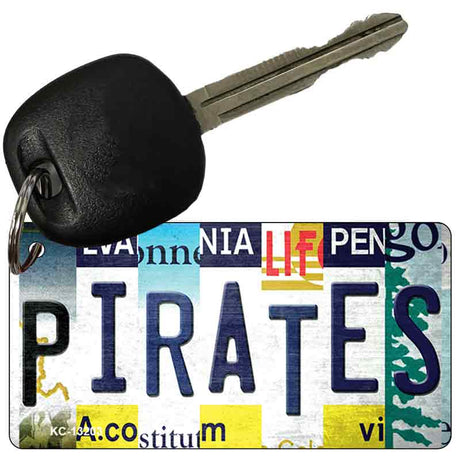 Pirates Strip Art Novelty Metal Key Chain KC-13203