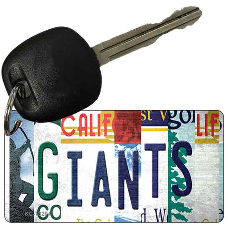 Giants Strip Art Novelty Metal Key Chain KC-13204