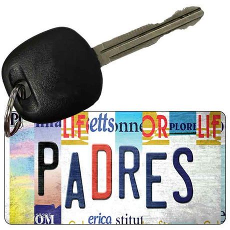 Padres Strip Art Novelty Metal Key Chain KC-13205