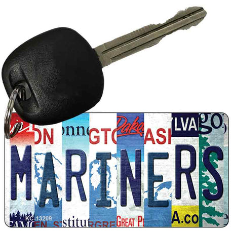 Mariners Strip Art Novelty Metal Key Chain KC-13209