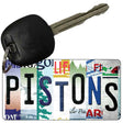 Pistons Strip Art Novelty Metal Key Chain KC-13219