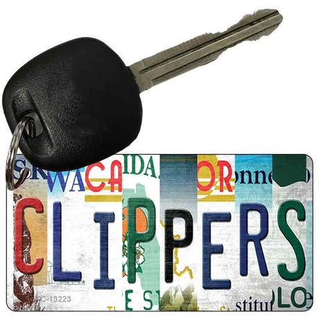 Clippers Strip Art Novelty Metal Key Chain KC-13223