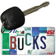 Bucks Strip Art Novelty Metal Key Chain KC-13227