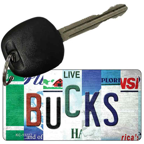 Bucks Strip Art Novelty Metal Key Chain KC-13227