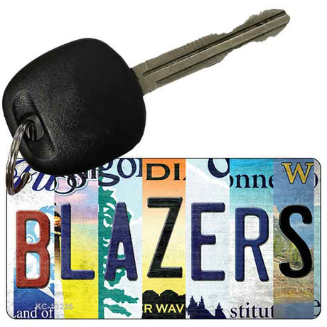 Blazers Strip Art Novelty Metal Key Chain KC-13235