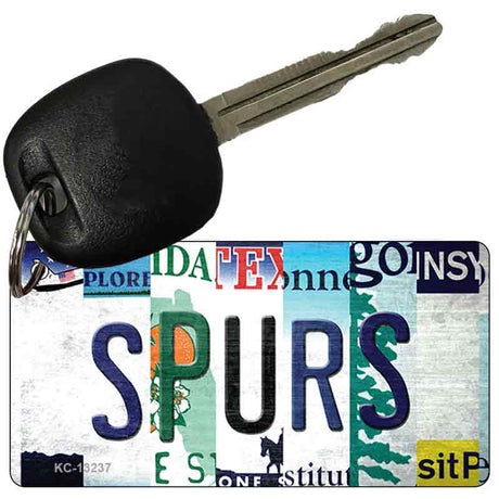 Spurs Strip Art Novelty Metal Key Chain KC-13237