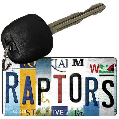 Raptors Strip Art Novelty Metal Key Chain KC-13238