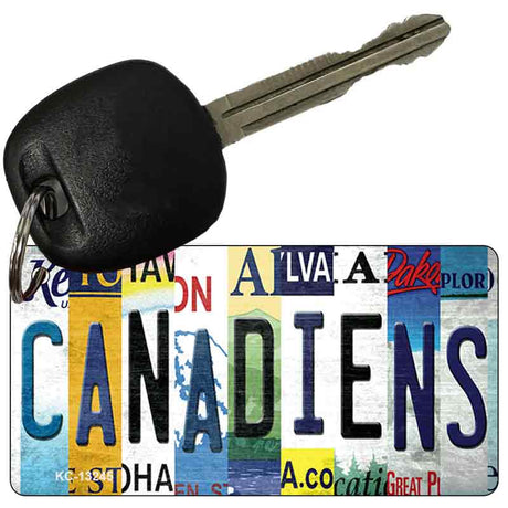 Canadiens Strip Art Novelty Metal Key Chain KC-13245