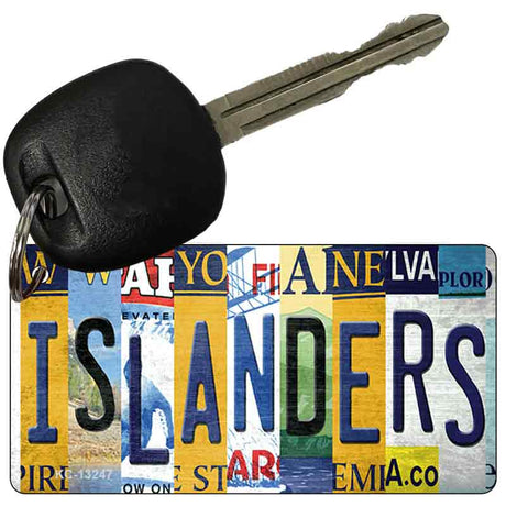 Islanders Strip Art Novelty Metal Key Chain KC-13247