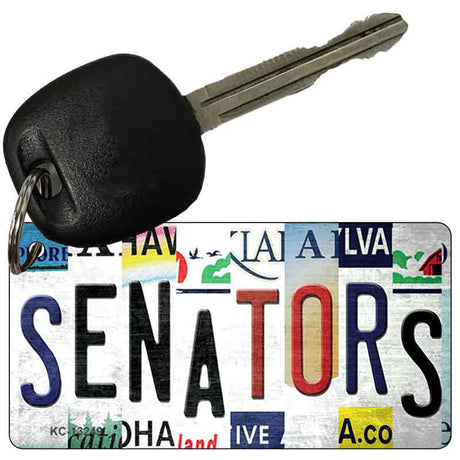 Senators Strip Art Novelty Metal Key Chain KC-13249