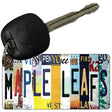 Maple Leafs Strip Art Novelty Metal Key Chain KC-13253