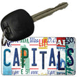 Capitals Strip Art Novelty Metal Key Chain KC-13254