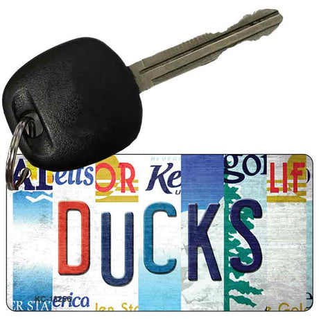 Ducks Strip Art Novelty Metal Key Chain KC-13256